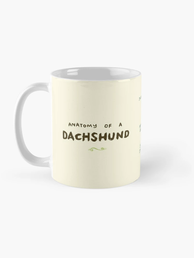Celebrate the charm of dachshunds with the Anatomy of a Dachshund Coffee Mug—a must-have for sausage dog lovers! - www.lacoo.eu