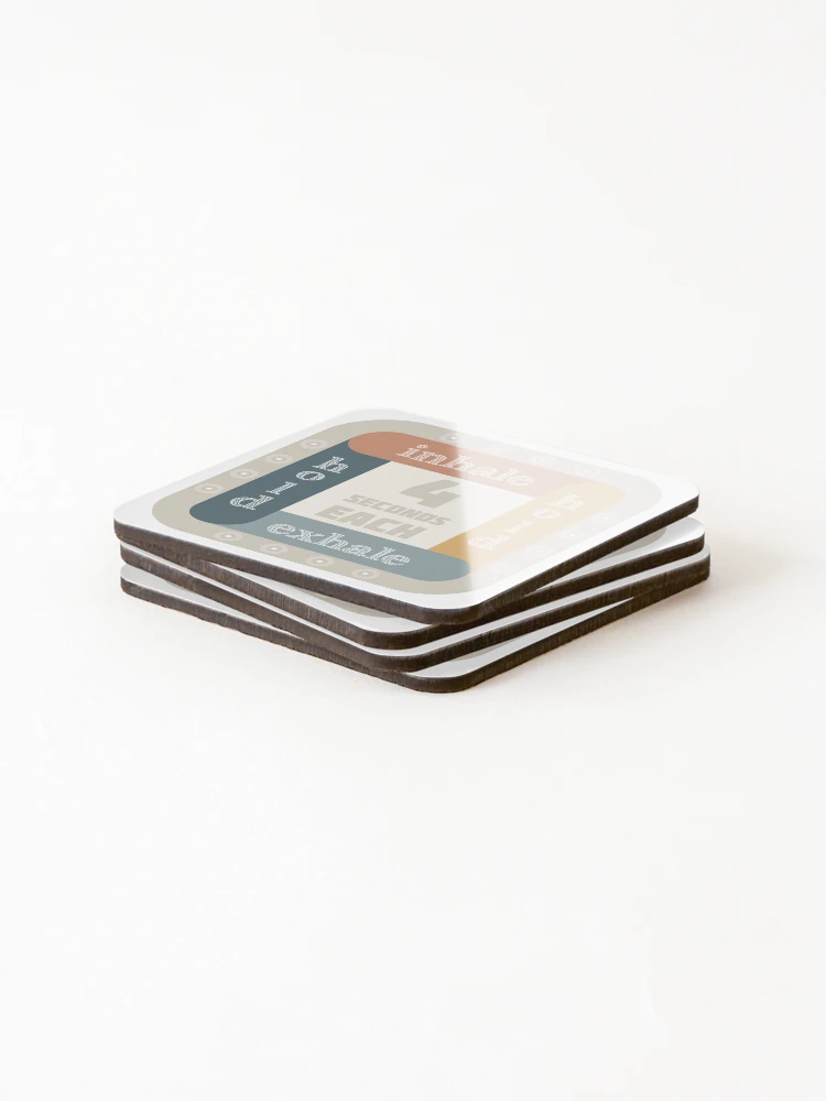BOX BREATHING TECHNIQUE - Anxiety Exercise - Coasters (Set of 4) - www.lacoo.eu