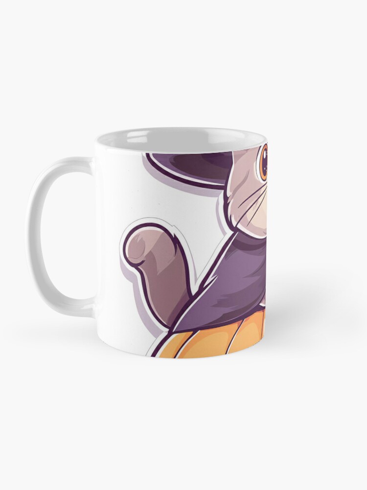 "Charming Witch Cat on Pumpkin: Halloween Fun" Coffee Mug - www.lacoo.eu