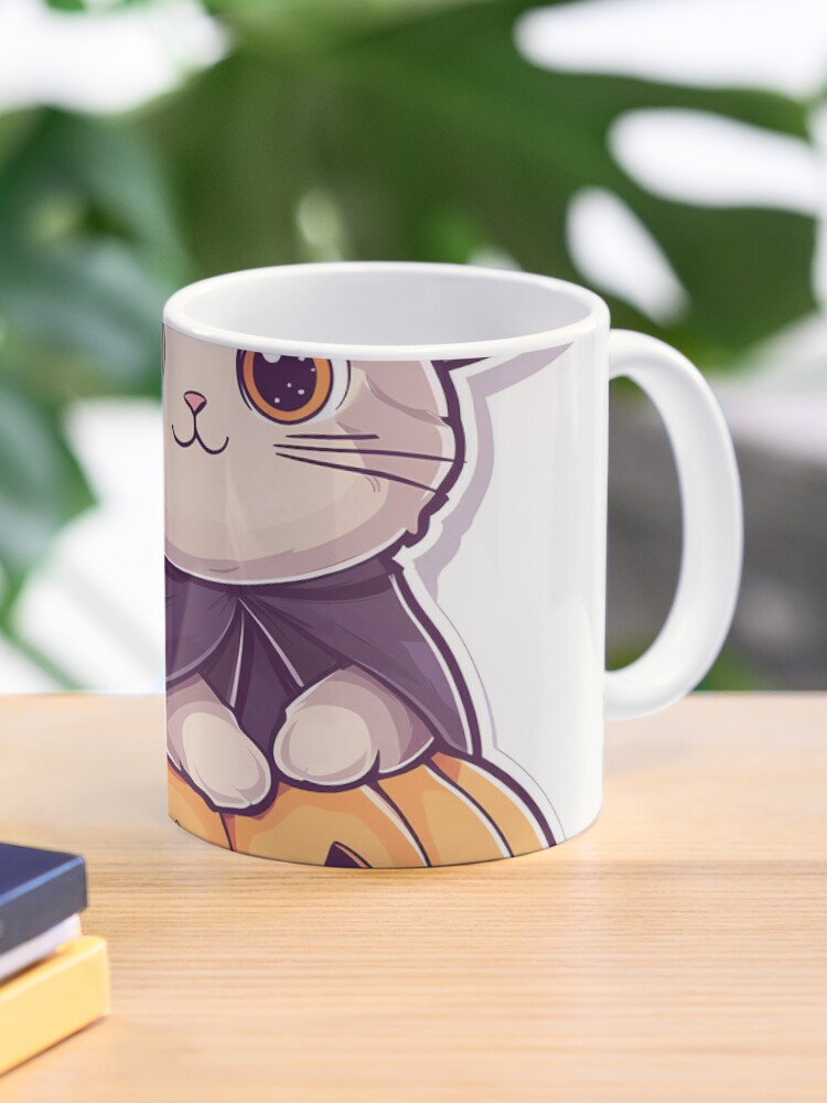"Charming Witch Cat on Pumpkin: Halloween Fun" Coffee Mug - www.lacoo.eu