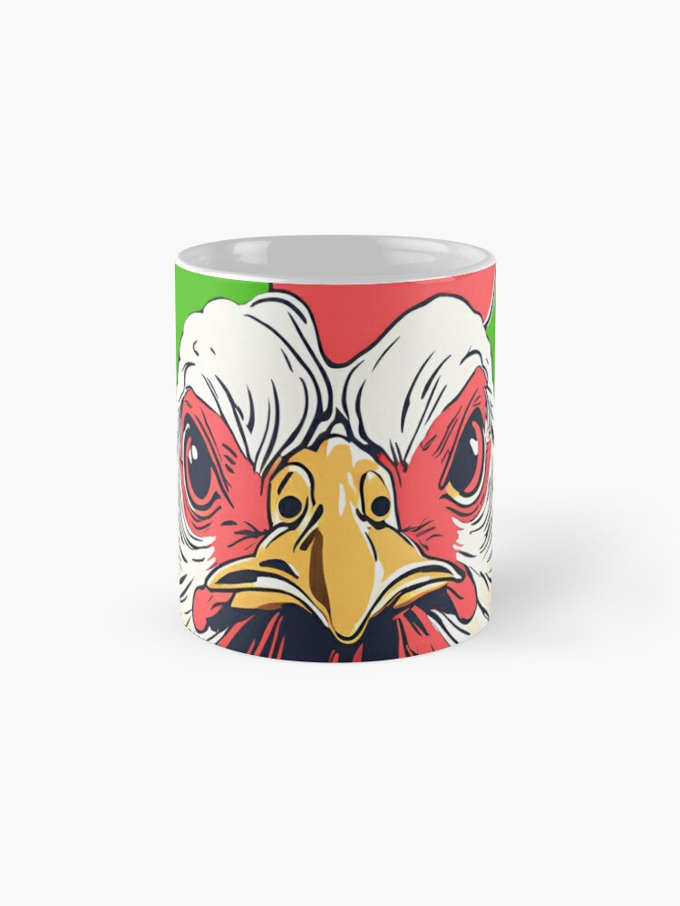 "Bold Chicken Stare: I Dare You! Coffee Mug - www.lacoo.eu