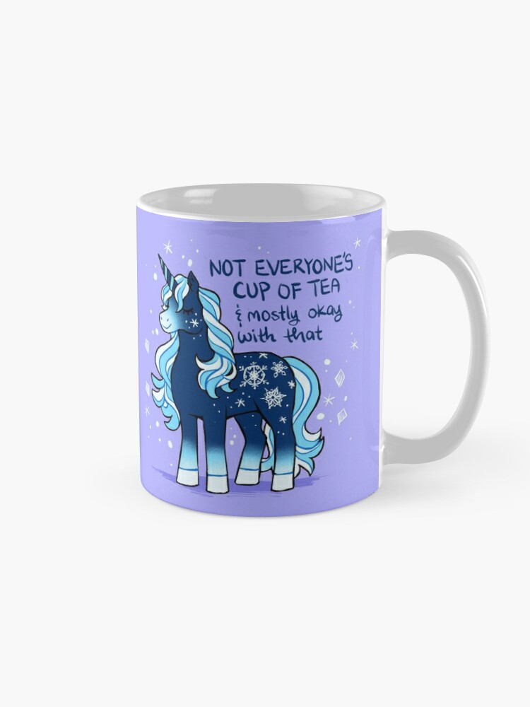 "Not Everyone's Cup of Tea" Snowflake Unicorn Coffee Mug - www.lacoo.eu