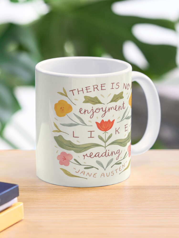 'Like Reading' - Jane Austen Coffee Mug - www.lacoo.eu